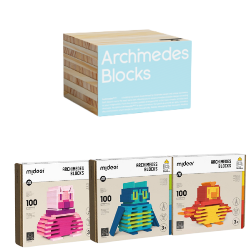 SADA BLOCKS stavební kostky + barvy 350 ks