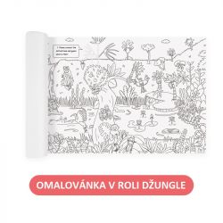 Jungle colouring page in a roll of 10 meters