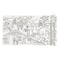 Magic Zoo colouring page in roll self-adhesive 4 meters