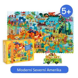 Modern North America puzzle 180 pieces