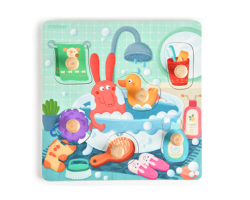Bathroom insertion puzzle 6 pieces