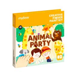 Animal party finger painting set