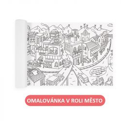 City colouring book in a roll of 10 metres