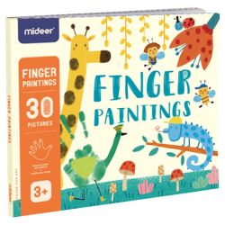 Art book for finger painting